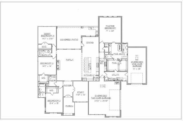 1706 Scarborough Dr, Arlington, TX 76001 - view of layout