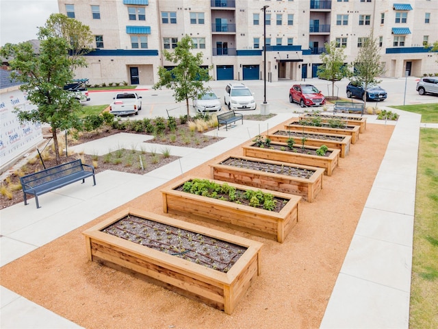 surrounding community featuring a garden