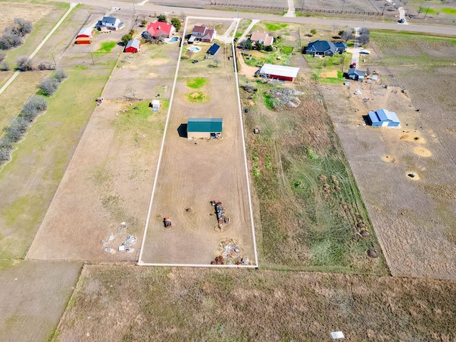 aerial view featuring a rural view