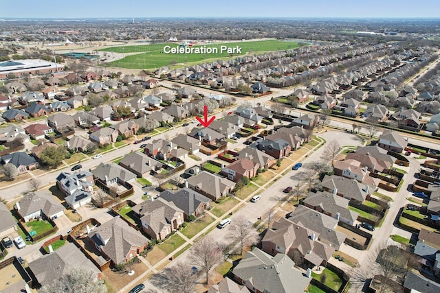 view of property location featuring nearby suburban area