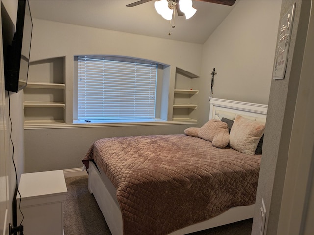 4248 Old Timber Ln, Fort Worth, TX 76036 - bedroom with a ceiling fan and dark colored carpet