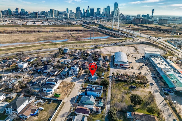 bird's eye view featuring a view of city