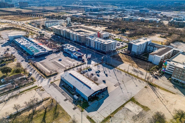 aerial view featuring a view of city