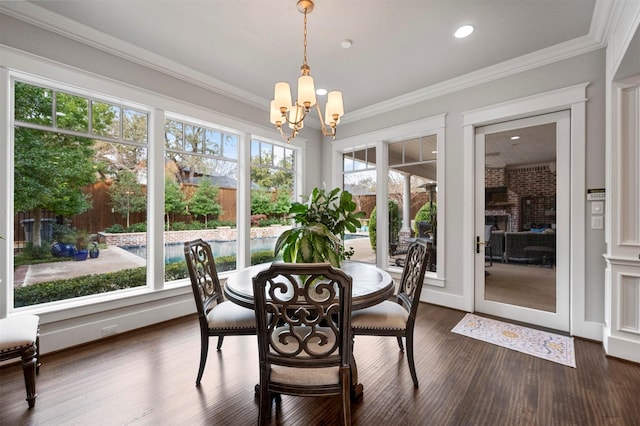 6611 Dartbrook Dr, Dallas, TX 75254 - sunroom with a chandelier