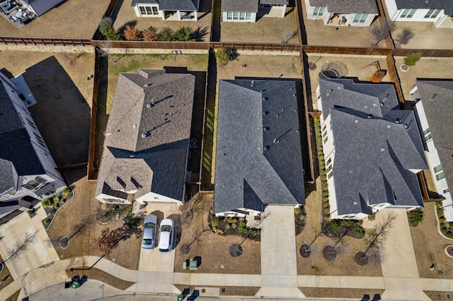 aerial view featuring a residential view