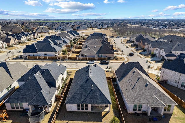 bird's eye view featuring a residential view