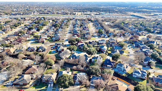 aerial view featuring a residential view