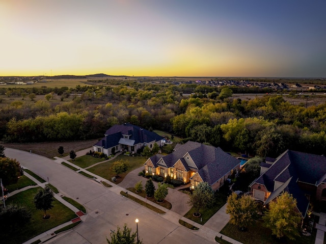 birds eye view of property featuring a residential view