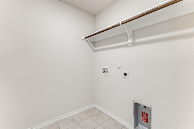 1023 Bedias Rd, Forney, TX 75126 - washroom featuring light tile patterned floors, hookup for a washing machine, hookup for a gas dryer, hookup for an electric dryer, and laundry area