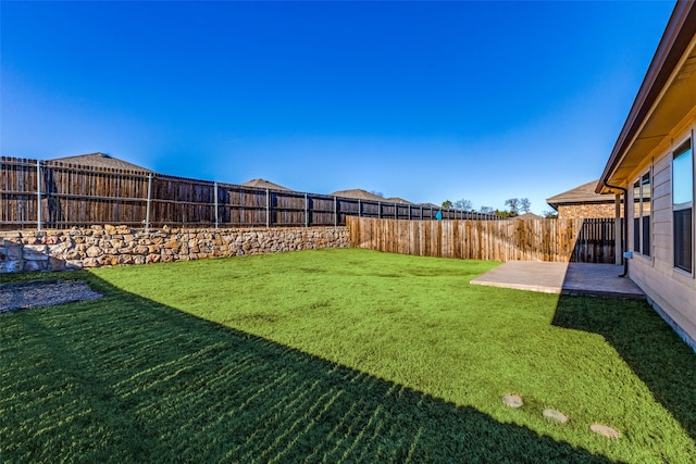 1023 Bedias Rd, Forney, TX 75126 - view of yard featuring a fenced backyard and a patio