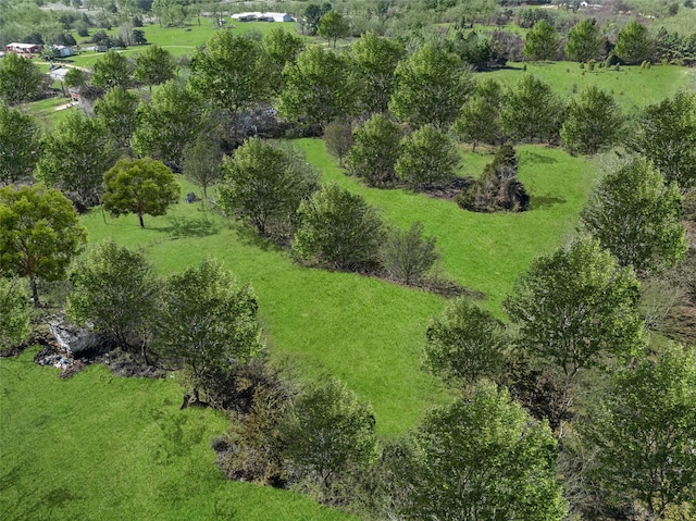 aerial view with a rural view