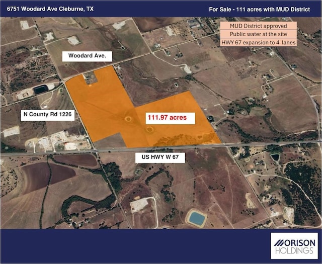 6751 Woodard Ave, Cleburne TX, 76033 land for sale