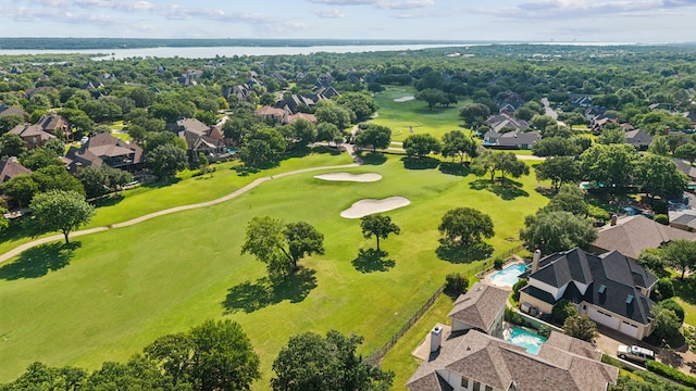 10 Fair Green Dr, Trophy Club, TX 76262 - aerial view of residential area featuring a nearby body of water and a golf course