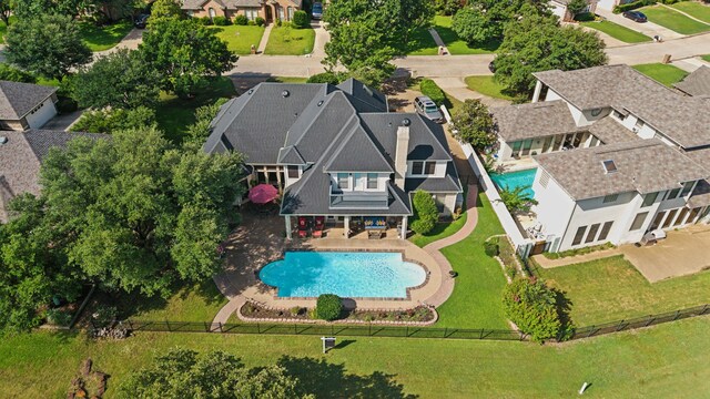 10 Fair Green Dr, Trophy Club, TX 76262 - aerial perspective of suburban area with a pool area