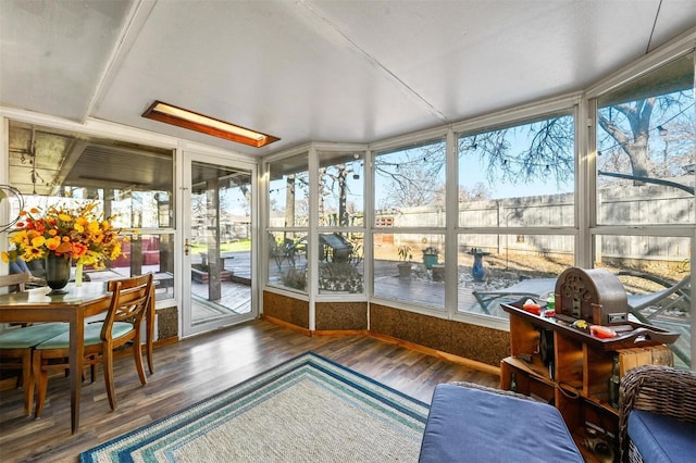 view of sunroom / solarium