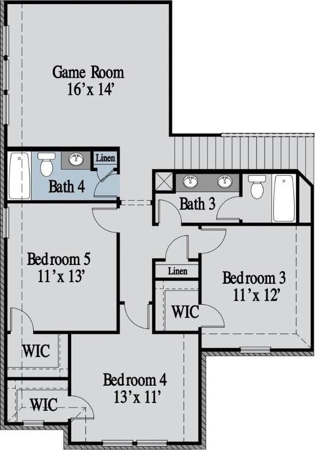 551 Baker Ct, Fate, TX 75189 - floor plan / room layout