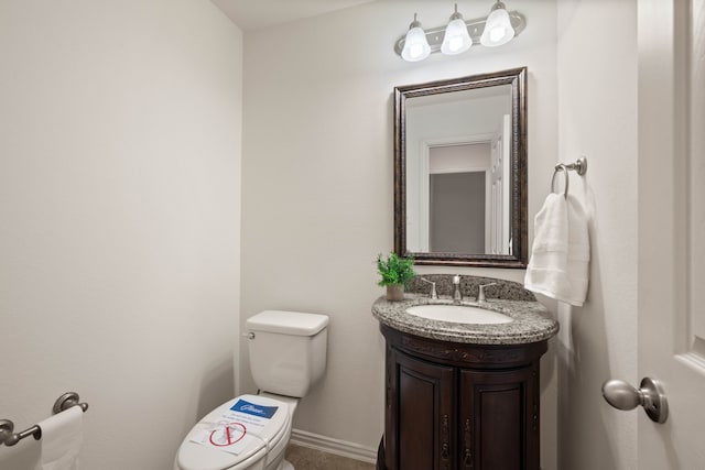 6413 Valley View Dr, Mckinney, TX 75071 - half bathroom with toilet and vanity