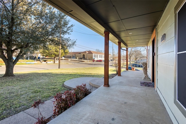 view of patio / terrace with a porch