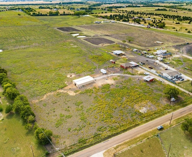 bird's eye view featuring a rural view