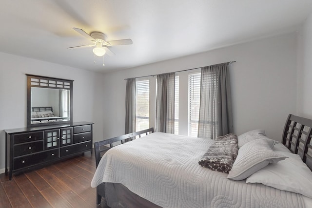 1001 British Blvd, Grand Prairie, TX 75050 - bedroom with ceiling fan and wood finished floors