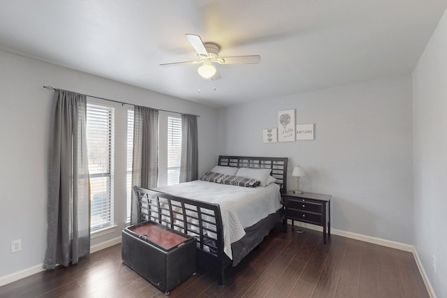 1001 British Blvd, Grand Prairie, TX 75050 - bedroom with ceiling fan, baseboards, and wood finished floors