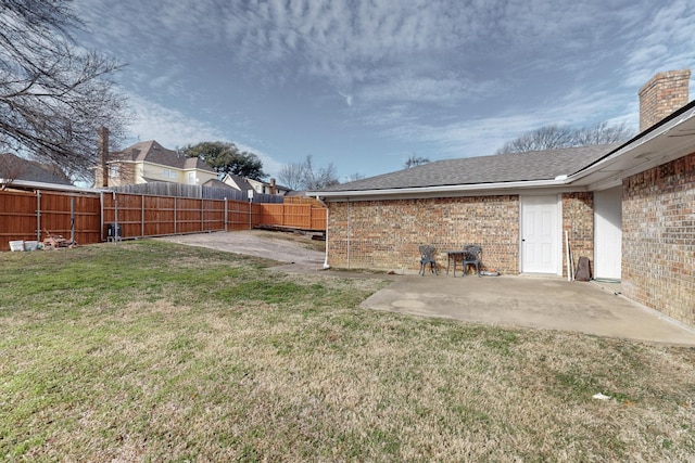 1001 British Blvd, Grand Prairie, TX 75050 - view of yard with a patio and a fenced backyard