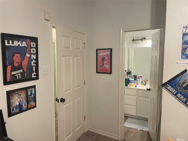 1520 Bagby Ave, Waco, TX 76706 - corridor with wood finished floors