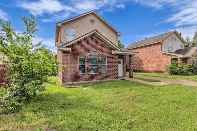 1520 Bagby Ave, Waco, TX 76706 - traditional-style home with brick siding and a front lawn