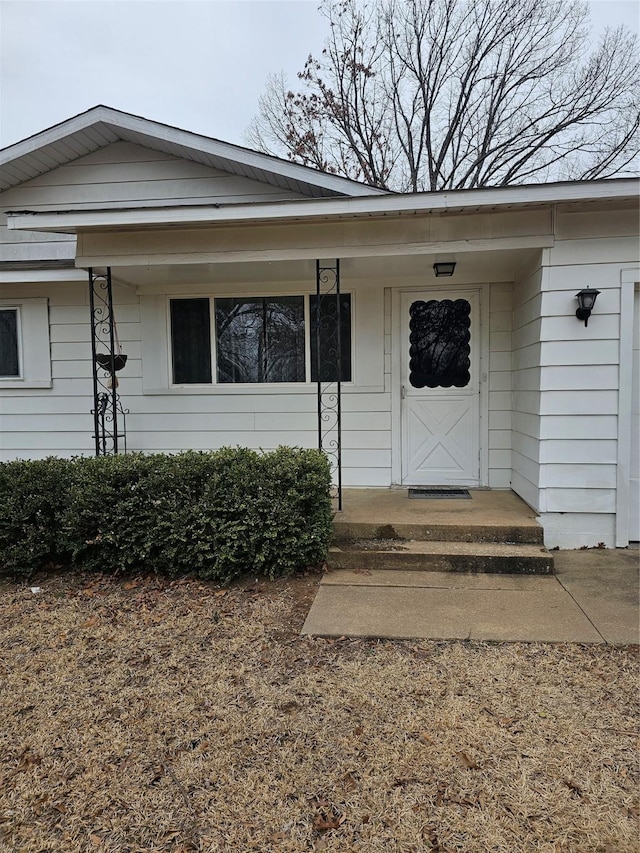 view of entrance to property