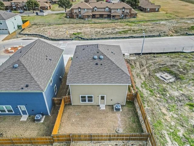 bird's eye view with a residential view