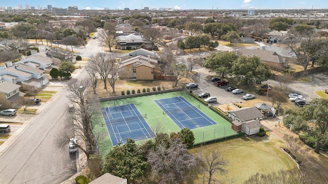 bird's eye view with a residential view