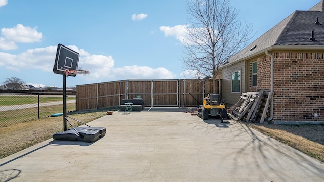 view of patio / terrace with fence