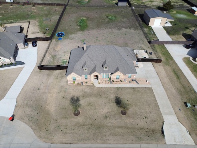 birds eye view of property