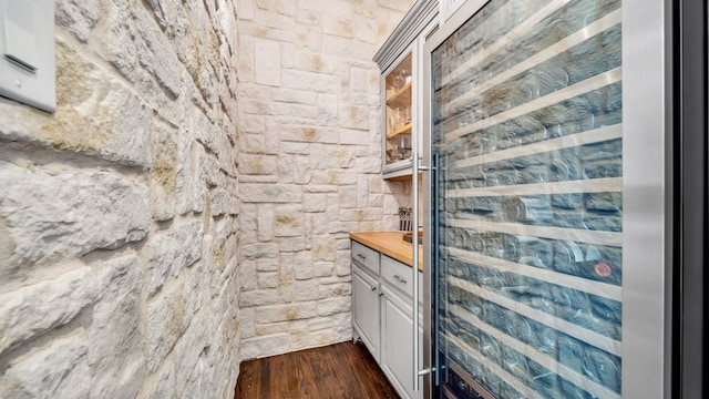 bathroom featuring wood finished floors and vanity