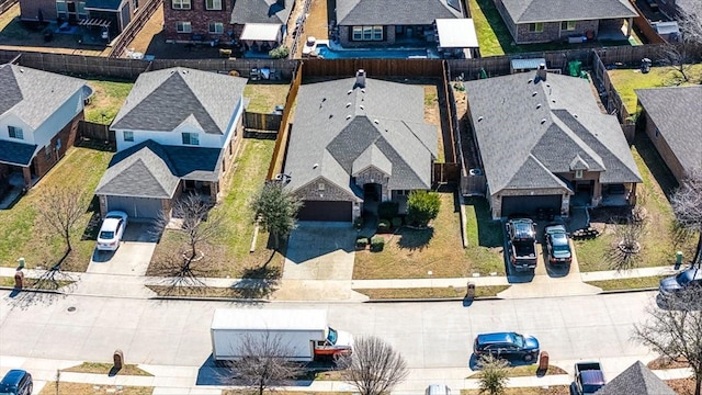 birds eye view of property featuring a residential view