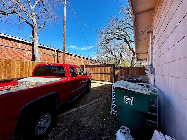 exterior space with fence