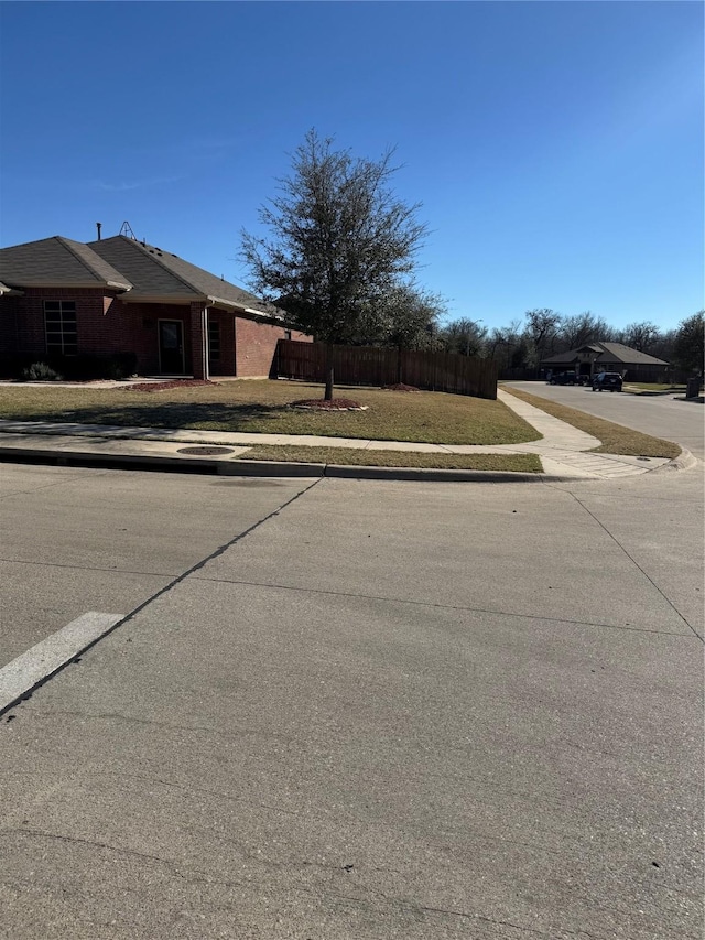 view of street with curbs and sidewalks