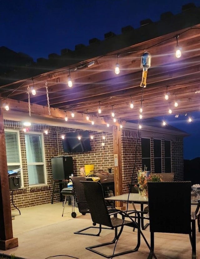 view of patio / terrace featuring outdoor dining area