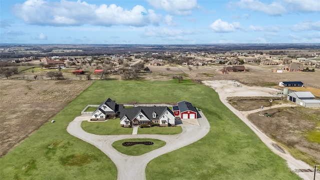 drone / aerial view with a residential view