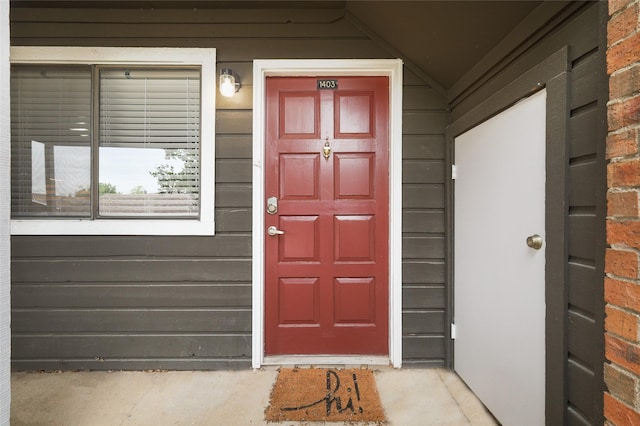 view of property entrance