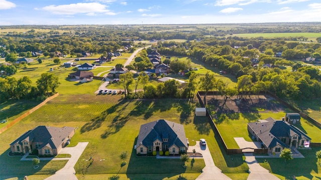 drone / aerial view with a residential view