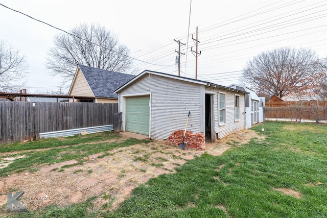 exterior space with fence and driveway