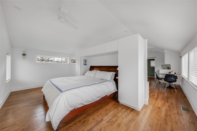 6005 Northwood Rd, Dallas, TX 75225 - spare room with baseboards, ceiling fan, wood finished floors, and visible vents