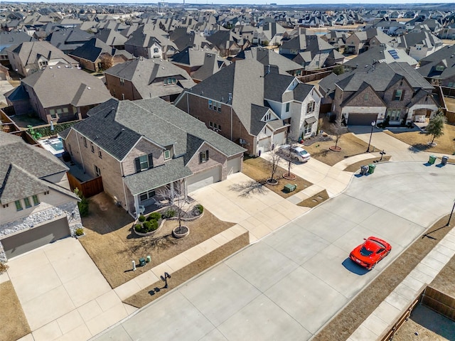 birds eye view of property featuring a residential view