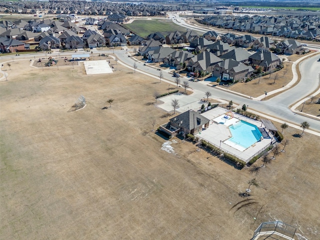 bird's eye view featuring a residential view