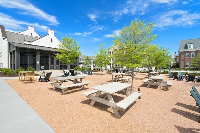 surrounding community featuring fence