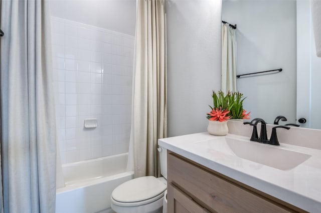 2521 Warwick Dr, Celina, TX 75009 - bathroom with shower / bath combination with curtain, vanity, and toilet