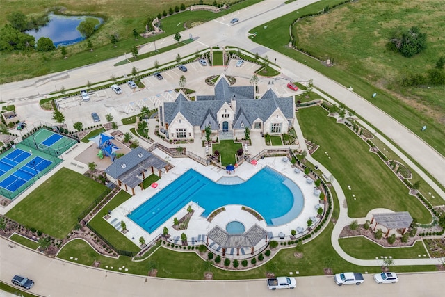 2521 Warwick Dr, Celina, TX 75009 - aerial view with a water view