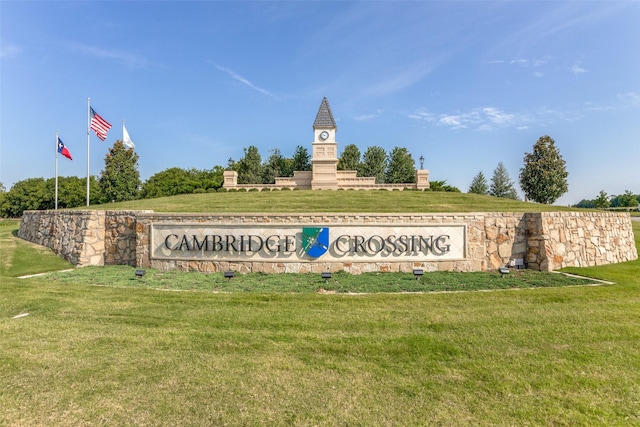 2521 Warwick Dr, Celina, TX 75009 - community / neighborhood sign with a lawn