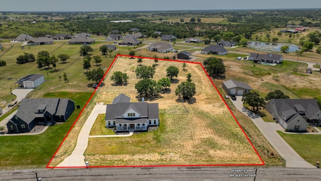 bird's eye view featuring a residential view